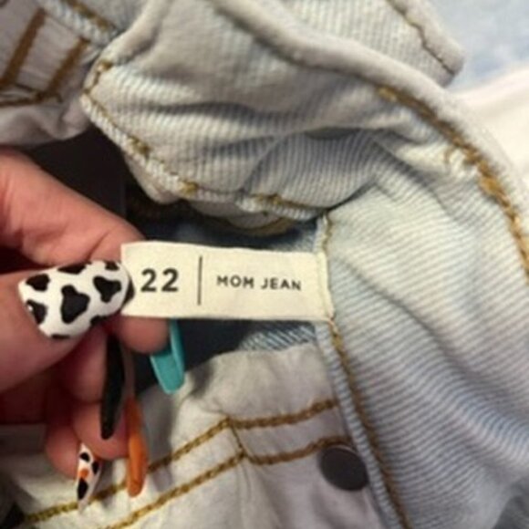 0324-11 PacSun Color Block Jeans - Picture 3 of 3